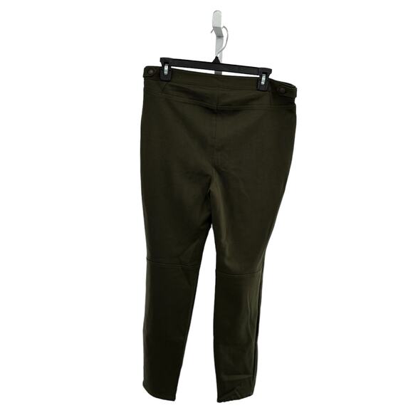 Talbots Green Lexington Ponte Knit Skinny Ankle Pants - Picture 5 of 12